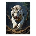 thumbnail image 1 of Diamond Art Kit for Adults, White Tiger Majestic Forest Stride Diamond Painting for Adults Beginners, DIY Diamond Art Painting Kits, 5D Diamond Painting Crafts for Home Decor 12x16 Frameless, 1 of 7
