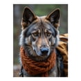 thumbnail image 1 of Diamond Art Kit for Adults, Wolf Dog Autumn Scarf Portrait Diamond Painting for Adults Beginners, DIY Diamond Art Painting Kits, 5D Diamond Painting Crafts for Home Decor 12x16 Frameless, 1 of 7