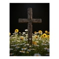 thumbnail image 1 of Diamond Art Kit for Adults, Wooden Cross With Flowers Diamond Painting for Adults Beginners, DIY Diamond Art Painting Kits, 5D Diamond Painting Crafts for Home Decor 12x16 Frameless, 1 of 7