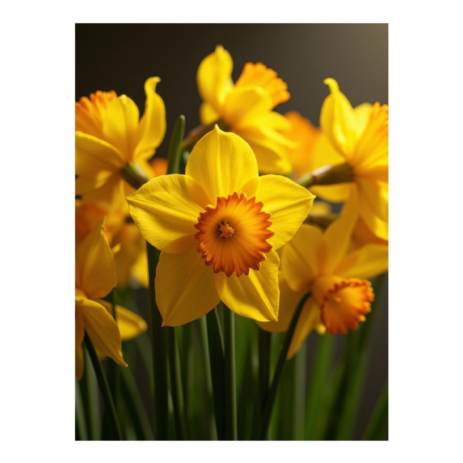 Diamond Art Kit for Adults, Yellow Daffodil Bloom Closeup Diamond Painting for Adults Beginners, DIY Diamond Art Painting Kits, 5D Diamond Painting Crafts for Home Decor 12x16 Frameless