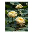 thumbnail image 1 of Diamond Art Kit for Adults, Yellow Lotus Water Lily Serenity Diamond Painting for Adults Beginners, DIY Diamond Art Painting Kits, 5D Diamond Painting Crafts for Home Decor 12x16 Frameless, 1 of 7