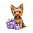 thumbnail image 1 of Diamond Art Kit for Adults, Yorkshire Terrier With Purple Gifts Diamond Painting for Adults Beginners, 5D DIY Diamond Art Painting Kits, Colorful Diamond Painting Craft for Home Decor 12x16, 1 of 7