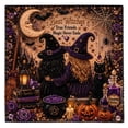 thumbnail image 1 of Diamond Art Kit Halloween 5D Witch Black Cat Design Full Drill for Adults Halloween Home Decor Indoor Wall Art Gifts, 1 of 6