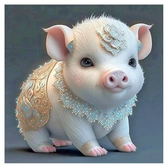 Diamond Art Kits – 5D DIY Animal Design, Full Square Drill, for Adults, 12×12 Inches Crystal Gem Craft Set