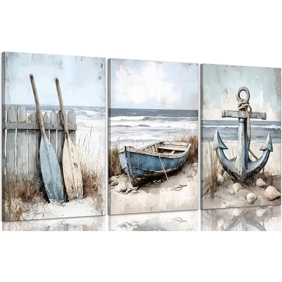 Diamond Art Kits for Adults - 3 Pack Beach Landscape 5D Diamond Painting Kits for Beginner,DIY Gem Art Full Drill Diamond Dots Crystal Craft Kits for Home Wall Decor Gifts