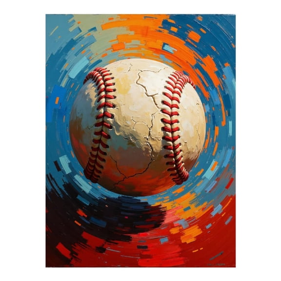 Diamond Art Kits for Adults - 5d Abstract Baseball Swirl Painting Diamond Painting for Adults, Diamond Art for Adults Beginners, Diamond Painting Kits for Adults for Home Wall Decor