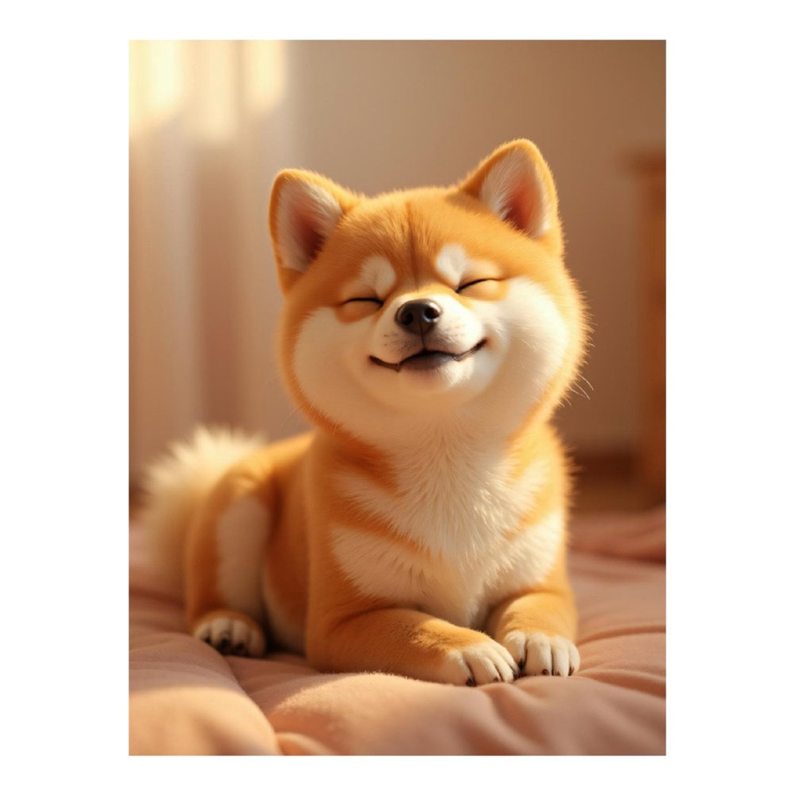 Diamond Art Kits for Adults - 5d Adorable Smiling Shiba Inu Dog Diamond Painting for Adults, Diamond Art for Adults Beginners, Diamond Painting Kits for Adults for Home Wall Decor