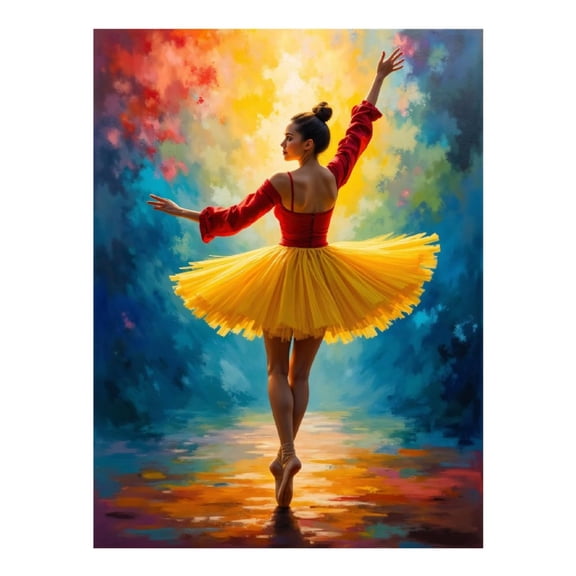 Diamond Art Kits for Adults - 5d Ballet Dancer Vibrant Colors Elegance Diamond Painting for Adults, Diamond Art for Adults Beginners, Diamond Painting Kits for Adults for Home Wall Decor