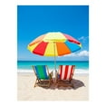 thumbnail image 1 of Diamond Art Kits for Adults - 5d Beach Chairs Umbrella Ocean Sky Diamond Painting for Adults, Diamond Art for Adults Beginners, Diamond Painting Kits for Adults for Home Wall Decor, 1 of 7