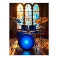thumbnail image 1 of Diamond Art Kits for Adults - 5d Blue Drum Kit Stained Glass Window Diamond Painting for Adults, Diamond Art for Adults Beginners, Diamond Painting Kits for Adults for Home Wall Decor, 1 of 7