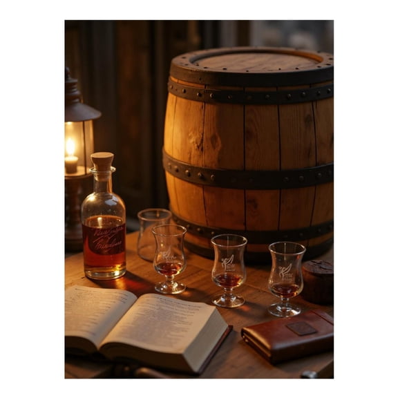 Diamond Art Kits for Adults - 5d Bourbon Barrel Tabletop Scene Diamond Painting for Adults, Diamond Art for Adults Beginners, Diamond Painting Kits for Adults for Home Wall Decor