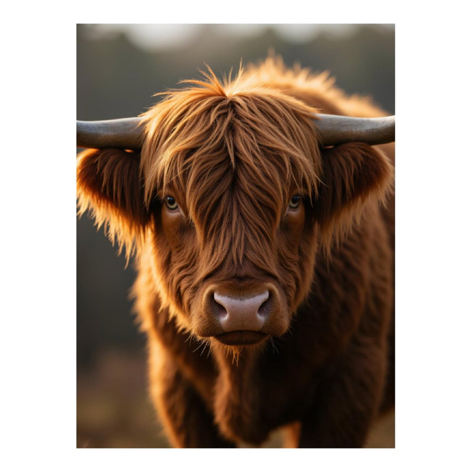 Diamond Art Kits for Adults - 5d Brown Long-Haired Cattle Portrait Diamond Painting for Adults, Diamond Art for Adults Beginners, Diamond Painting Kits for Adults for Home Wall Decor
