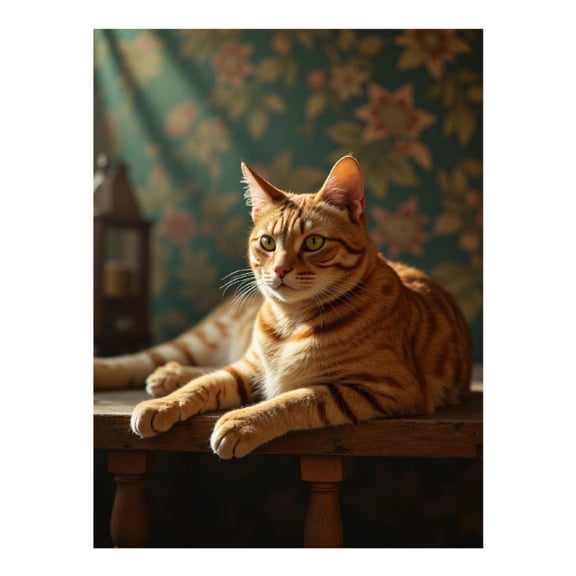Diamond Art Kits for Adults - 5d Cat Lying On Wooden Table Diamond Painting for Adults, Diamond Art for Adults Beginners, Diamond Painting Kits for Adults for Home Wall Decor