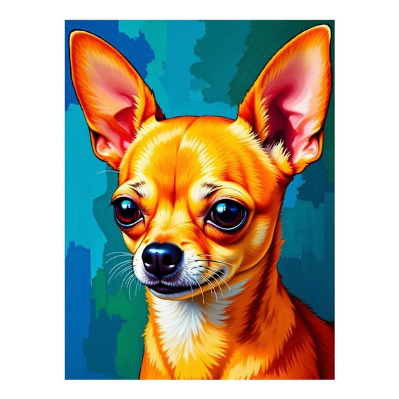 Diamond Art Kits for Adults - 5d Chihuahua Bright Portrait Art Diamond Painting for Adults, Diamond Art for Adults Beginners, Diamond Painting Kits for Adults for Home Wall Decor