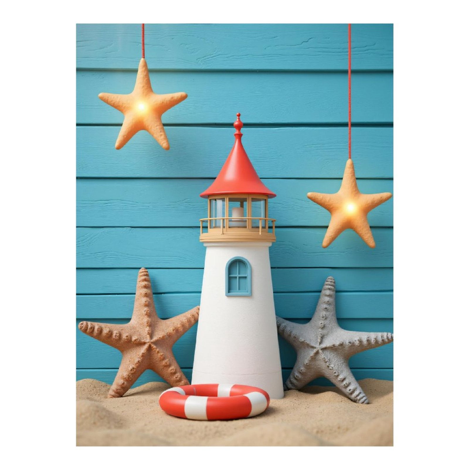 Diamond Art Kits for Adults - 5d Coastal Lighthouse Starfish Decor Diamond Painting for Adults, Diamond Art for Adults Beginners, Diamond Painting Kits for Adults for Home Wall Decor