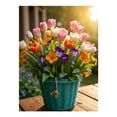 thumbnail image 1 of Diamond Art Kits for Adults - 5d Colorful Tulips Pansies Basket Spring Diamond Painting for Adults, Diamond Art for Adults Beginners, Diamond Painting Kits for Adults for Home Wall Decor, 1 of 7
