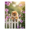 thumbnail image 1 of Diamond Art Kits for Adults - 5d Cute Pomeranian By Flower Fence Diamond Painting for Adults, Diamond Art for Adults Beginners, Diamond Painting Kits for Adults for Home Wall Decor, 1 of 7