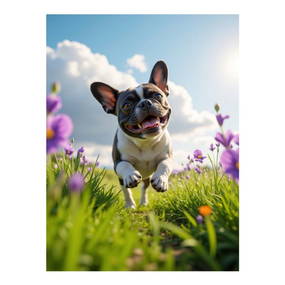 Diamond Art Kits for Adults - 5d Dog In Meadow Smiling Sunshine Diamond Painting for Adults, Diamond Art for Adults Beginners, Diamond Painting Kits for Adults for Home Wall Decor