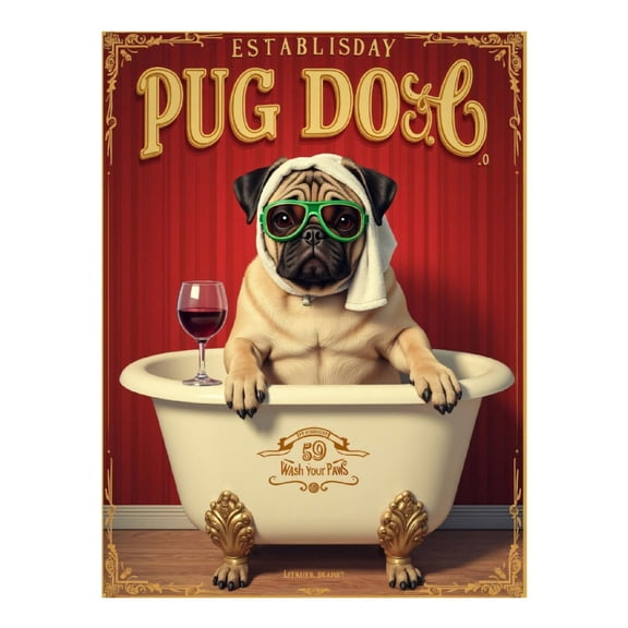 Diamond Art Kits for Adults - 5d Dog Spa Bath Comedy Art Deco Diamond Painting for Adults, Diamond Art for Adults Beginners, Diamond Painting Kits for Adults for Home Wall Decor