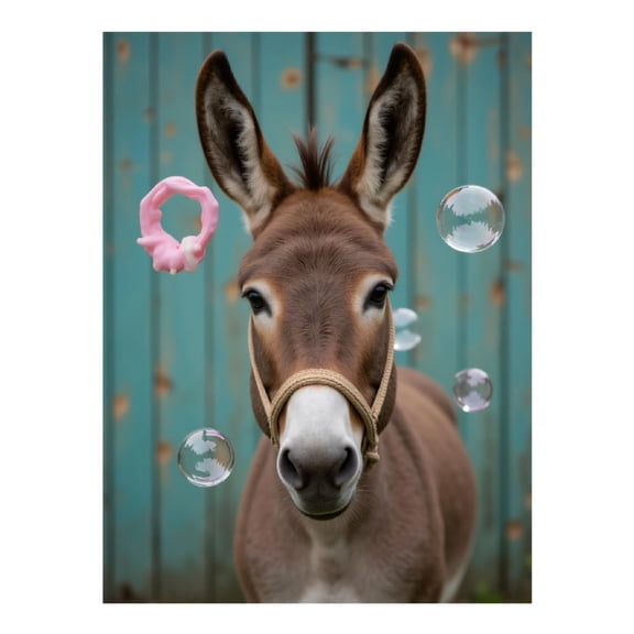 Diamond Art Kits for Adults - 5d Donkey Bubbles Rustic Charm Diamond Painting for Adults, Diamond Art for Adults Beginners, Diamond Painting Kits for Adults for Home Wall Decor