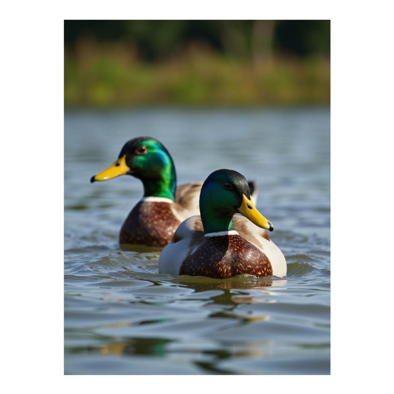 Diamond Art Kits for Adults - 5d Ducks Swimming Peaceful Lake Waters Diamond Painting for Adults, Diamond Art for Adults Beginners, Diamond Painting Kits for Adults for Home Wall Decor