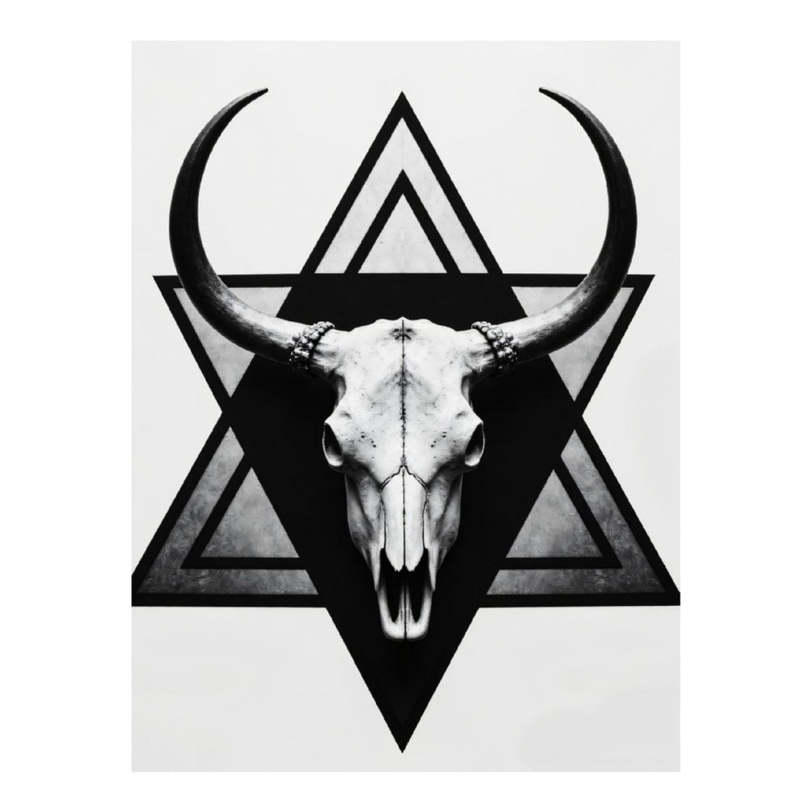 Diamond Art Kits for Adults - 5d Geometric Bull Skull Art Print Diamond Painting for Adults, Diamond Art for Adults Beginners, Diamond Painting Kits for Adults for Home Wall Decor
