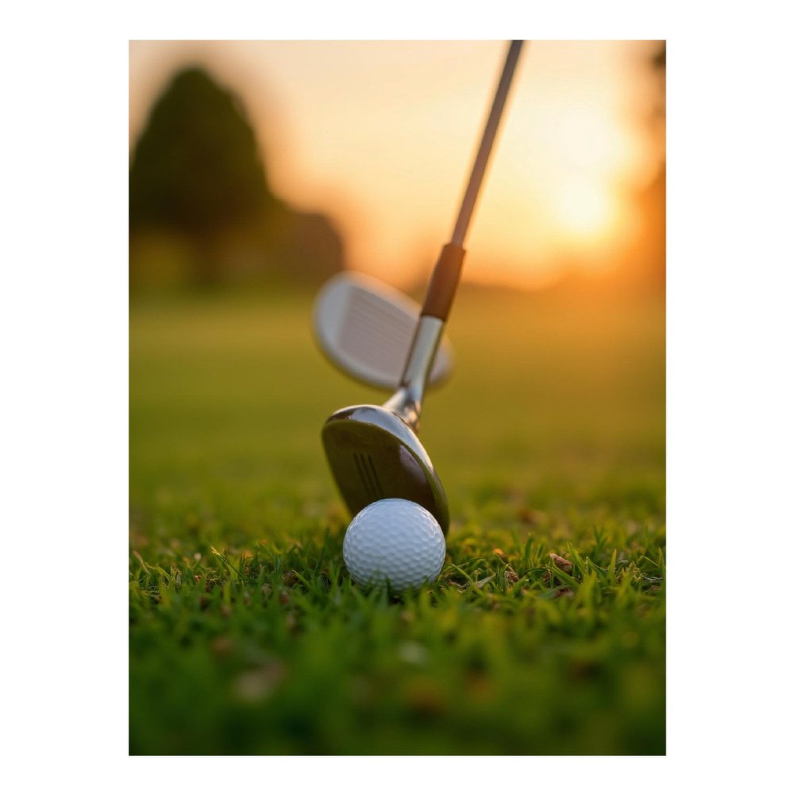 Diamond Art Kits for Adults - 5d Golf Club Tees Sunrise Field Diamond Painting for Adults, Diamond Art for Adults Beginners, Diamond Painting Kits for Adults for Home Wall Decor