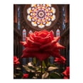 thumbnail image 1 of Diamond Art Kits for Adults - 5d Gothic Blossom Stained Glass Rose Diamond Painting for Adults, Diamond Art for Adults Beginners, Diamond Painting Kits for Adults for Home Wall Decor, 1 of 7