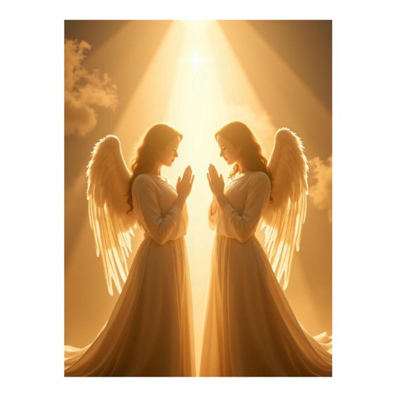Diamond Art Kits for Adults - 5d Heavenly Light Angelic Beings Diamond Painting for Adults, Diamond Art for Adults Beginners, Diamond Painting Kits for Adults for Home Wall Decor