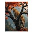 thumbnail image 1 of Diamond Art Kits for Adults - 5d Leopard Autumn Tree Mountain Scene Diamond Painting for Adults, Diamond Art for Adults Beginners, Diamond Painting Kits for Adults for Home Wall Decor, 1 of 7