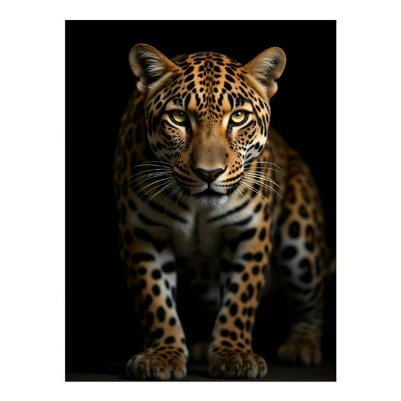 Diamond Art Kits for Adults - 5d Leopard Majestic Wilderness Stare Diamond Painting for Adults, Diamond Art for Adults Beginners, Diamond Painting Kits for Adults for Home Wall Decor