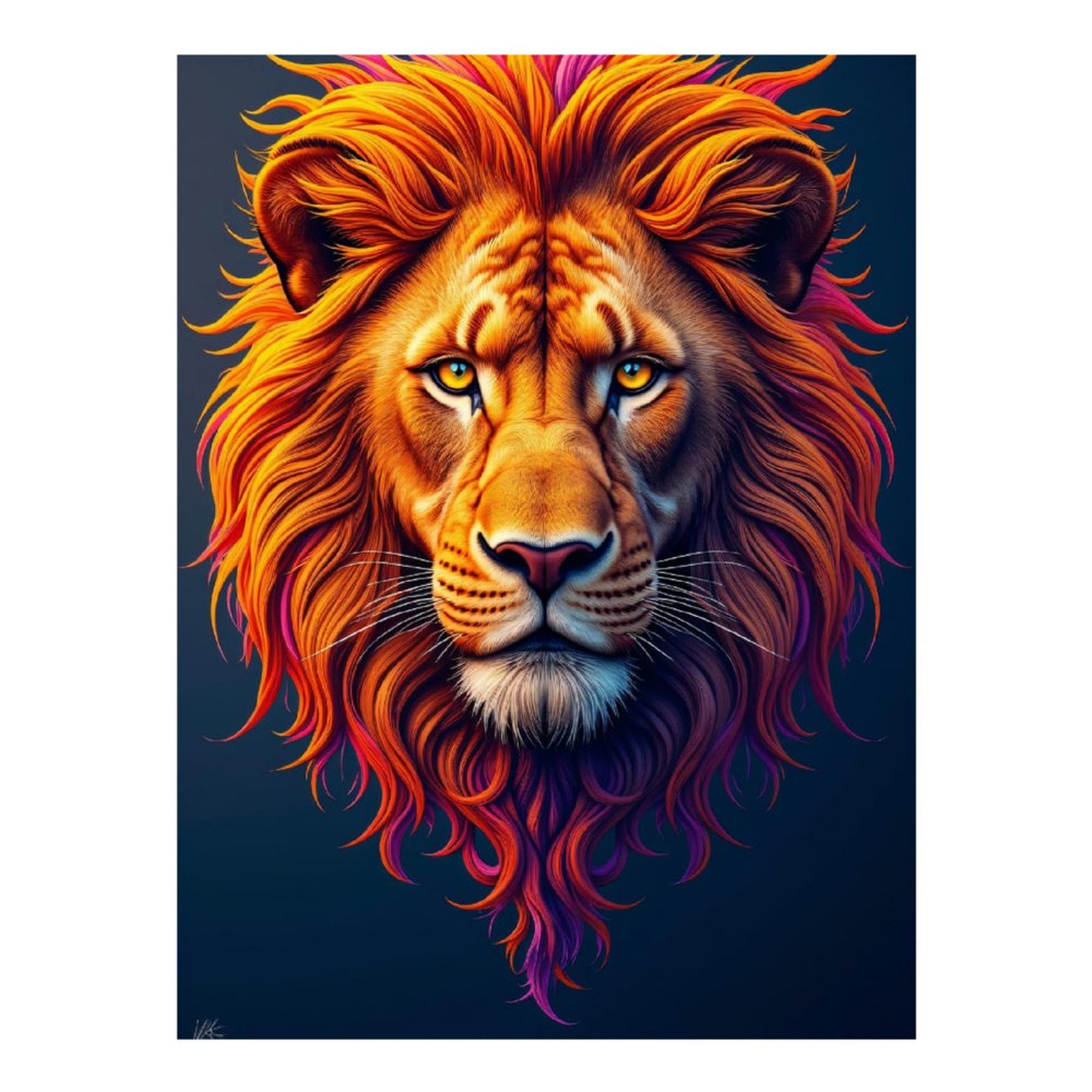 Diamond Art Kits for Adults - 5d Lion Vivid Colorful Mane Art Diamond Painting for Adults, Diamond Art for Adults Beginners, Diamond Painting Kits for Adults for Home Wall Decor