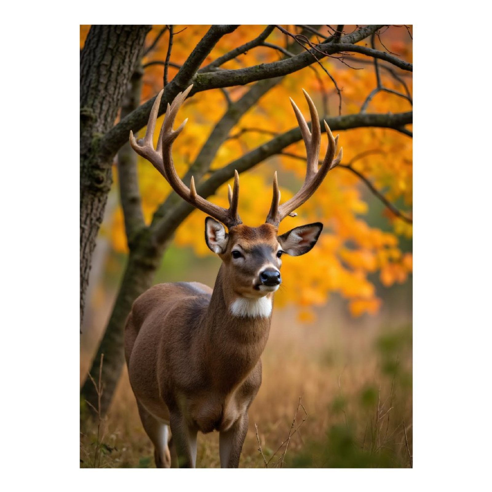 Diamond Art Kits for Adults - 5d Majestic Deer Autumn Colors Diamond Painting for Adults, Diamond Art for Adults Beginners, Diamond Painting Kits for Adults for Home Wall Decor