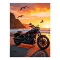 thumbnail image 1 of Diamond Art Kits for Adults - 5d Motorcycle Beach Sunset Adventure Diamond Painting for Adults, Diamond Art for Adults Beginners, Diamond Painting Kits for Adults for Home Wall Decor, 1 of 7