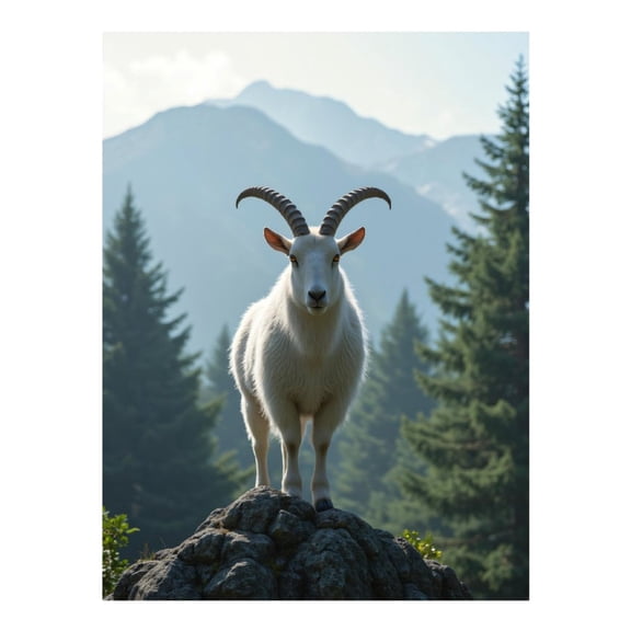 Diamond Art Kits for Adults - 5d Mountain Goat Majestic Peaks Diamond Painting for Adults, Diamond Art for Adults Beginners, Diamond Painting Kits for Adults for Home Wall Decor