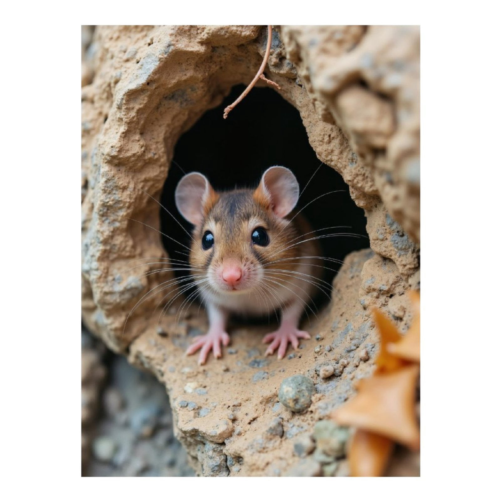Diamond Art Kits for Adults - 5d Mouse In Earthy Hole Peeking Out Diamond Painting for Adults, Diamond Art for Adults Beginners, Diamond Painting Kits for Adults for Home Wall Decor