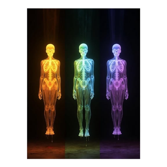 Diamond Art Kits for Adults - 5d Neon Skeleton Trio Art Display Diamond Painting for Adults, Diamond Art for Adults Beginners, Diamond Painting Kits for Adults for Home Wall Decor