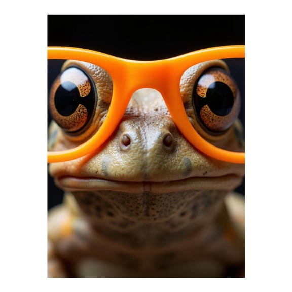 Diamond Art Kits for Adults - 5d Orange Glasses Frog Portrait Diamond Painting for Adults, Diamond Art for Adults Beginners, Diamond Painting Kits for Adults for Home Wall Decor