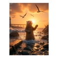thumbnail image 1 of Diamond Art Kits for Adults - 5d Otter Sunset Waves Lighthouse Seagulls Diamond Painting for Adults, Diamond Art for Adults Beginners, Diamond Painting Kits for Adults for Home Wall Decor, 1 of 7
