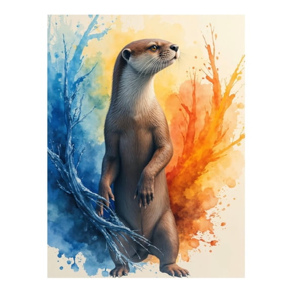 Diamond Art Kits for Adults - 5d Otter Vibrant Color Burst Diamond Painting for Adults, Diamond Art for Adults Beginners, Diamond Painting Kits for Adults for Home Wall Decor
