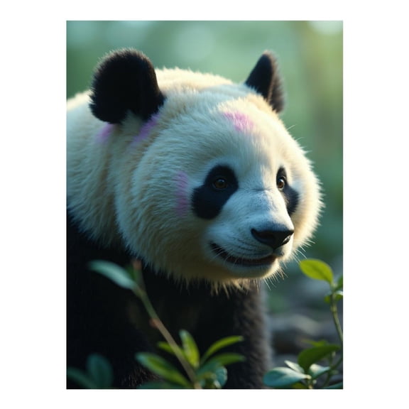 Diamond Art Kits for Adults - 5d Panda Face With Pink Markings Diamond Painting for Adults, Diamond Art for Adults Beginners, Diamond Painting Kits for Adults for Home Wall Decor