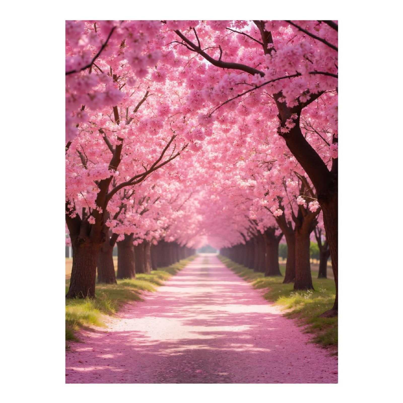 Diamond Art Kits for Adults - 5d Path Under Blossoming Cherry Trees Diamond Painting for Adults, Diamond Art for Adults Beginners, Diamond Painting Kits for Adults for Home Wall Decor