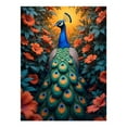thumbnail image 1 of Diamond Art Kits for Adults - 5d Peacock Amidst Vibrant Blossoms Diamond Painting for Adults, Diamond Art for Adults Beginners, Diamond Painting Kits for Adults for Home Wall Decor, 1 of 7