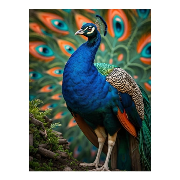 Diamond Art Kits for Adults - 5d Peacock Vibrant Feathers Majestic Bird Diamond Painting for Adults, Diamond Art for Adults Beginners, Diamond Painting Kits for Adults for Home Wall Decor