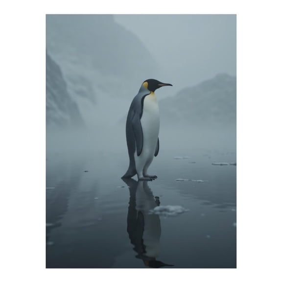 Diamond Art Kits for Adults - 5d Penguin Ice Reflection Misty Landscape Diamond Painting for Adults, Diamond Art for Adults Beginners, Diamond Painting Kits for Adults for Home Wall Decor