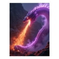 thumbnail image 1 of Diamond Art Kits for Adults - 5d Purple Fire Dragon Mystical Scene Diamond Painting for Adults, Diamond Art for Adults Beginners, Diamond Painting Kits for Adults for Home Wall Decor, 1 of 7