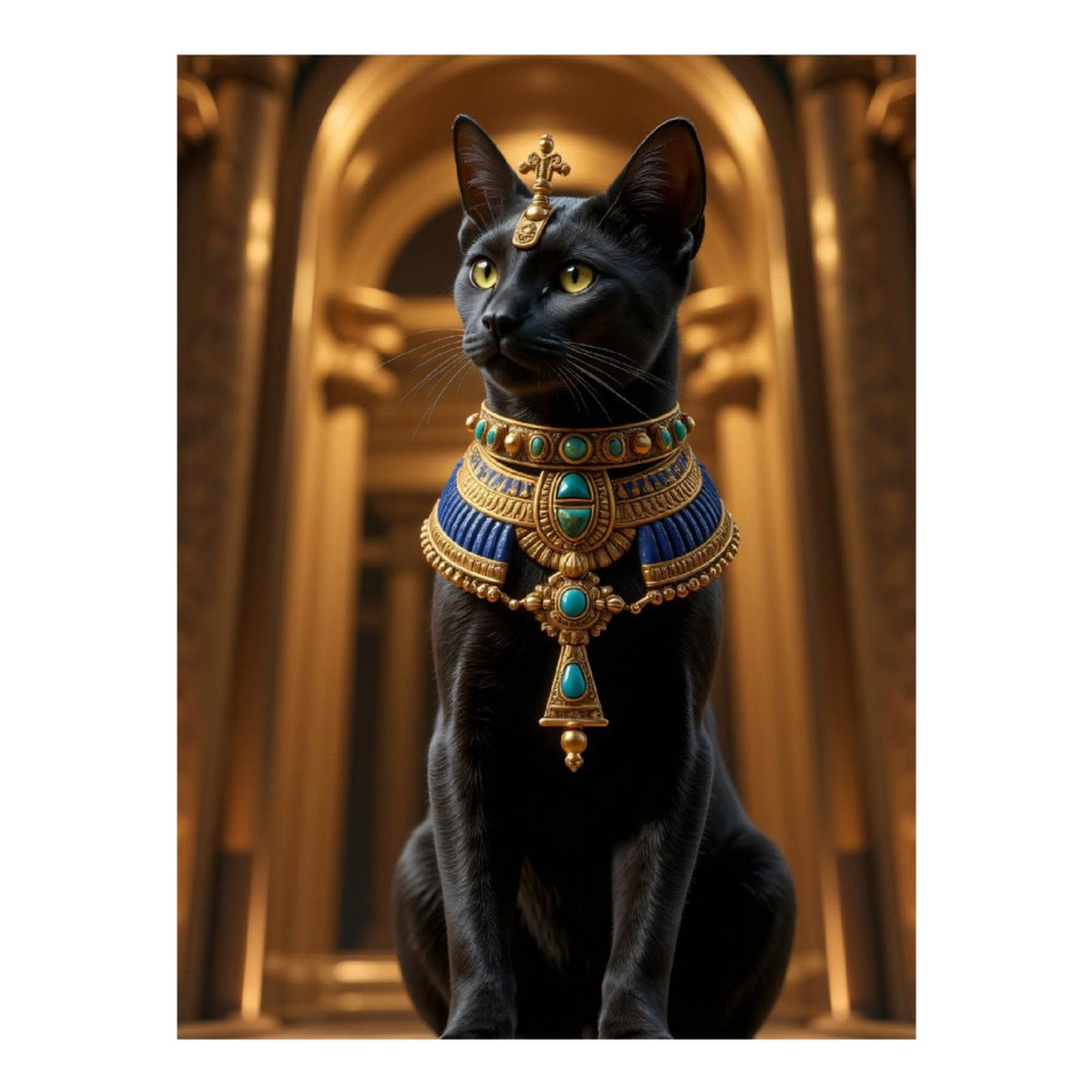 Diamond Art Kits for Adults - 5d Regal Feline Royal Gold Jewel Diamond Painting for Adults, Diamond Art for Adults Beginners, Diamond Painting Kits for Adults for Home Wall Decor