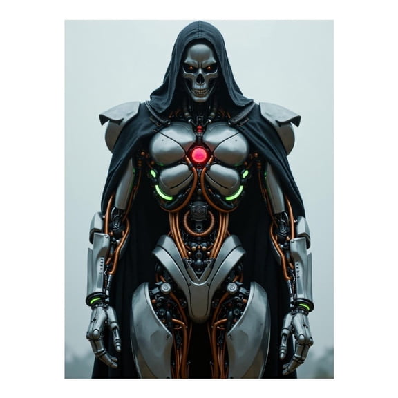 Diamond Art Kits for Adults - 5d Robotic Skeleton Hooded Warrior Diamond Painting for Adults, Diamond Art for Adults Beginners, Diamond Painting Kits for Adults for Home Wall Decor