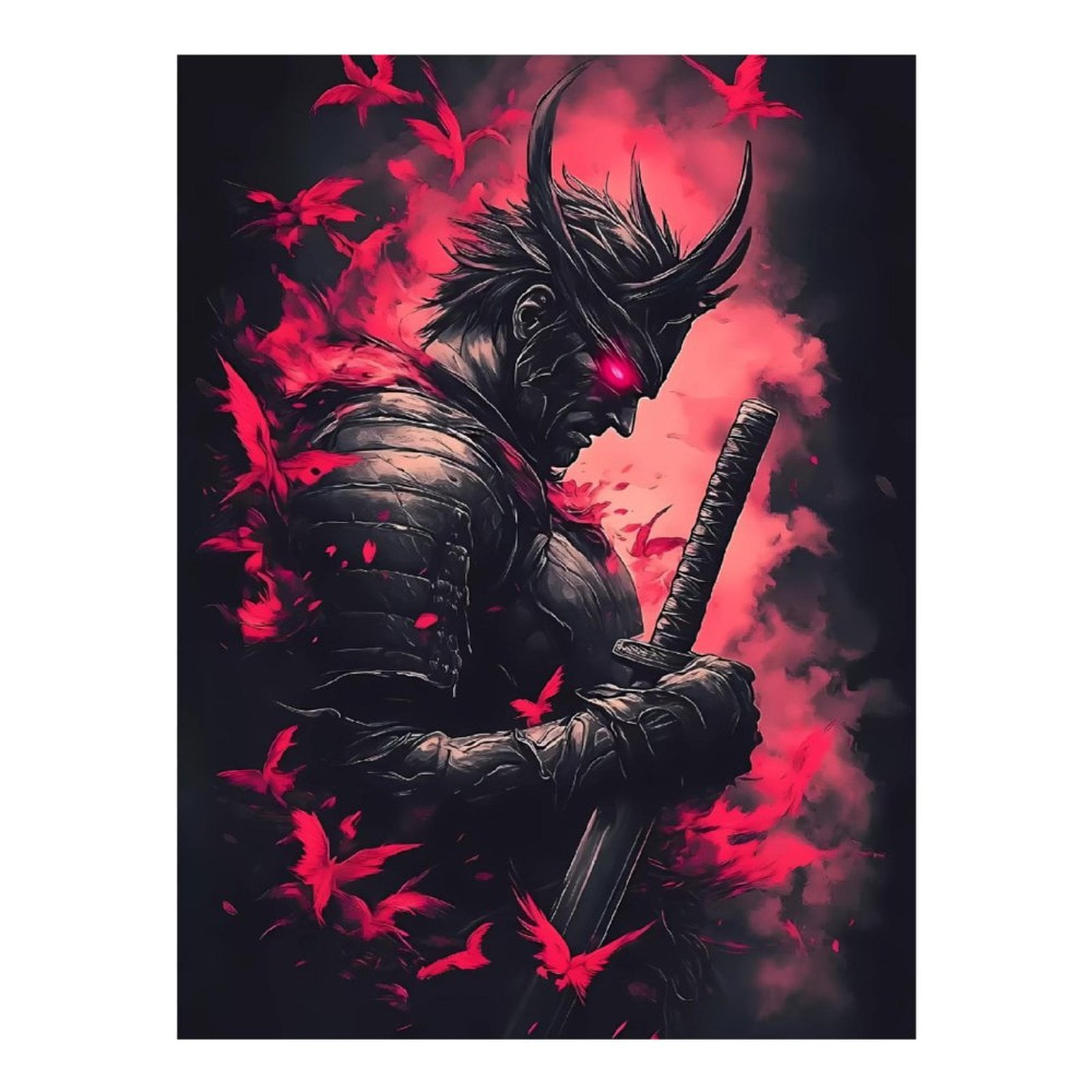 Diamond Art Kits for Adults - 5d Samurai Warrior Artistic Fantasy Design Diamond Painting for Adults, Diamond Art for Adults Beginners, Diamond Painting Kits for Adults for Home Wall Decor