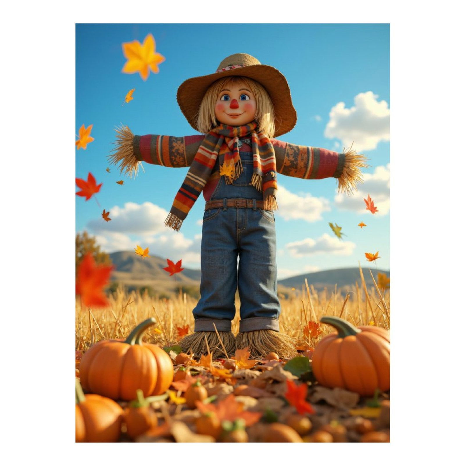Zythron Halloween Diamond Art Kit - Scarecrow Pumpkin 5D DIY Gem Painting For Adults, 12x16 Inch - View #10